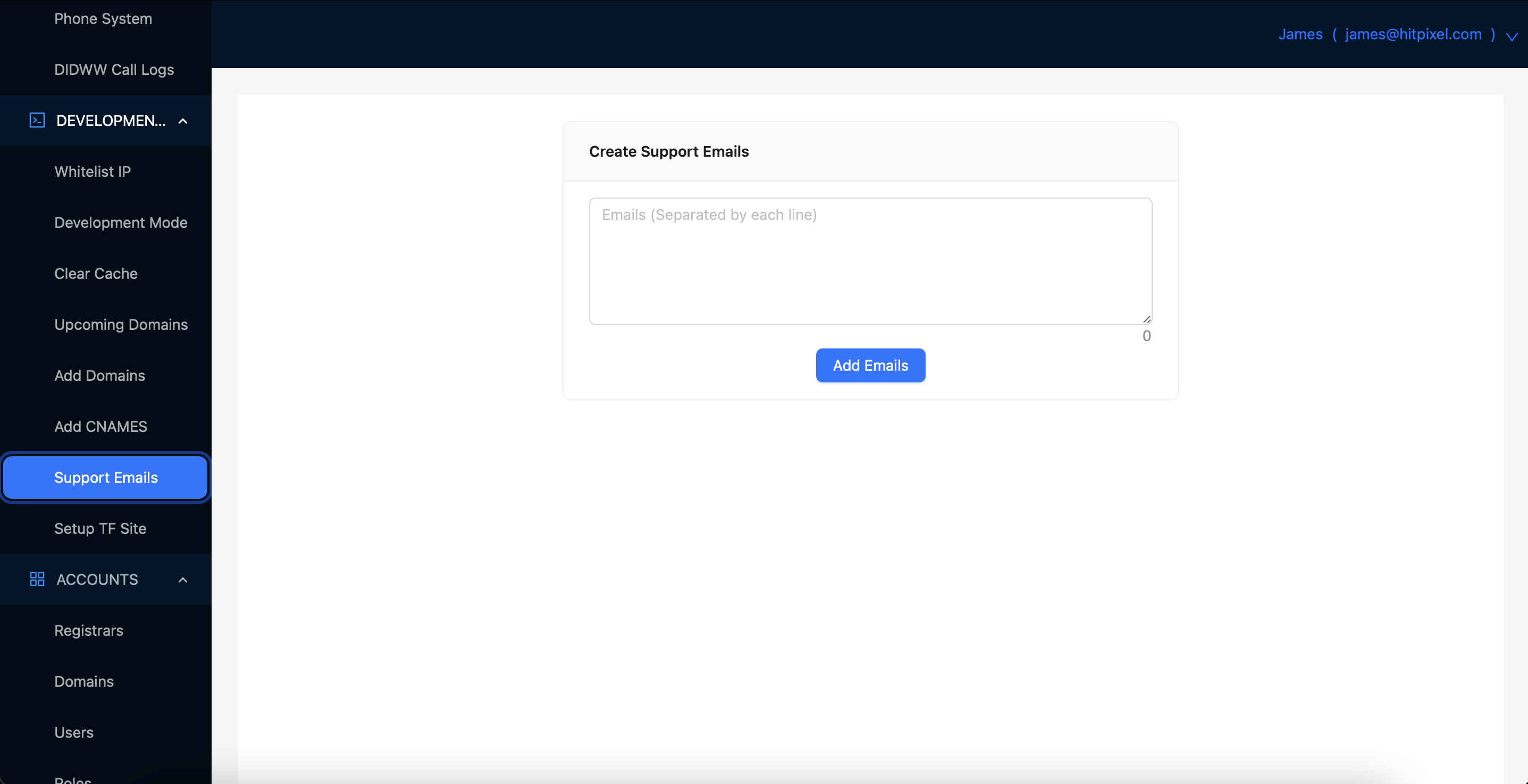 Create Support Email